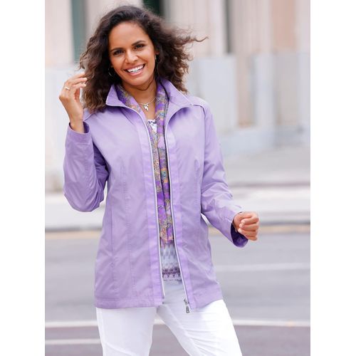 Langjacke CASUAL LOOKS, Damen, Gr. 25, lila (lavendel), 100% Polyester, unifarben, Langarm, Jacken