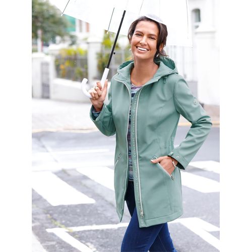 Softshelljacke CASUAL LOOKS, Damen, Gr. 40, grün (jade), 94% Polyester, 6% Elasthan, unifarben, Langarm, Jacken