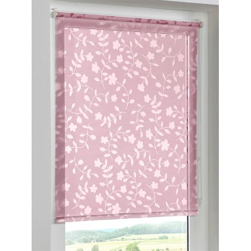 Raffrollo HEINE HOME Gr. 6, lila (mauve), B:90cm H:150cm, Raffrollos