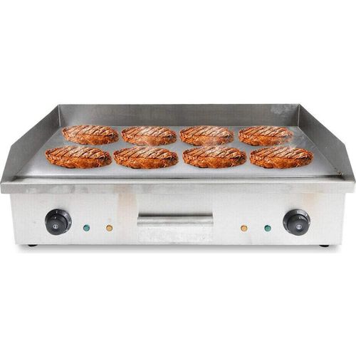 Elektrisch Grillplatte Elektrogrill 4400W Griddleplatte Grill Bratplatte Bratplatte Bräter Griddle Grillplatte Tischgrill 73x50cm 300°C Maximaltemperatur