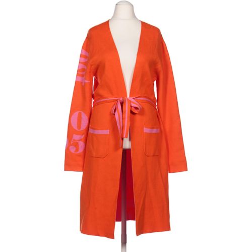 Emily van den Bergh Damen Strickjacke, orange, Gr. 36