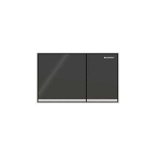 Geberit Betätigungsplatte Omega 60 115081SJ1 Glas schwarz, für Omega Spülkästen