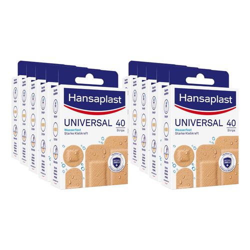 Hansaplast Pflaster Universal Strips 40 Stück, 10er Pack
