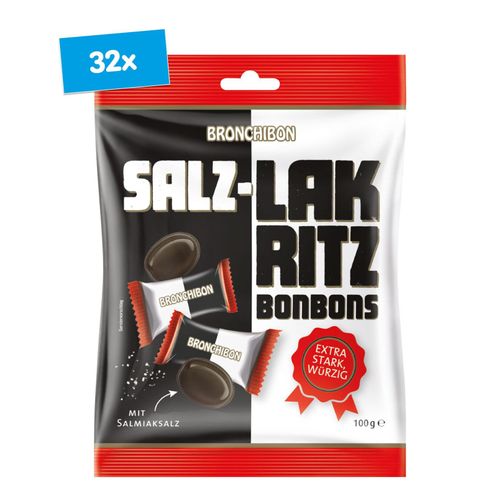 Bronchibon Salz-Lakritz Bonbons 100 g, 32er Pack