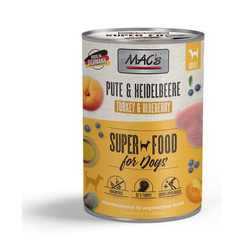 MAC's Dog Pute und Heidelbeeren 12x400g