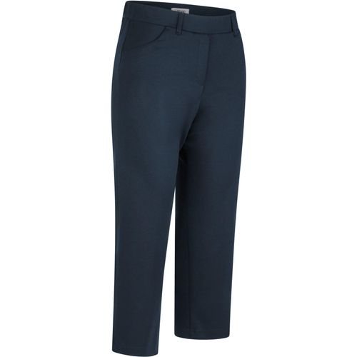 Culotte KJBRAND "Schlupfhose Susie in 7/8 Länge" Gr. 52, N-Gr, blau (marine) Damen Hosen ideal für kräftige Beine