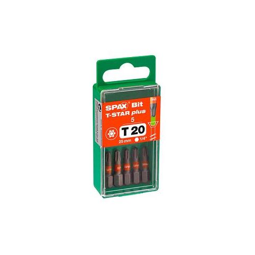 5 SPAX® T20 T-STAR Plus Bits, 5 St.