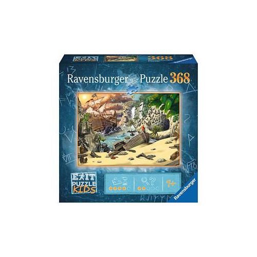 Ravensburger EXIT PUZZLE KIDS Das Piratenabenteuer Puzzle, 368 Teile