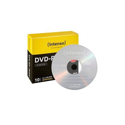 10 Intenso DVD-RW 4,7 GB wiederbeschreibbar