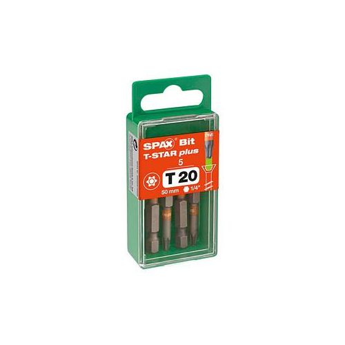 5 SPAX® T20 T-STAR Plus Bits, 5 St.