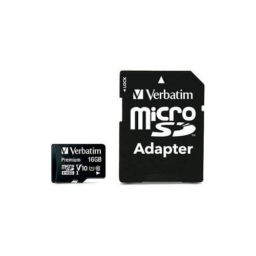 verbatim Speicherkarte microSDHC-Card Premium 16 GB