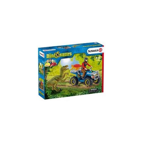 Schleich® Dinosaurs 41466 Flucht auf Quad vor Velociraptor Spielfiguren-Set