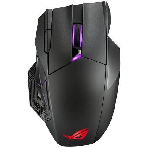 Asus ROG Spatha X Gaming-Maus Funk, USB Optisch Schwarz 12 Tasten 19000 dpi Beleuchtet