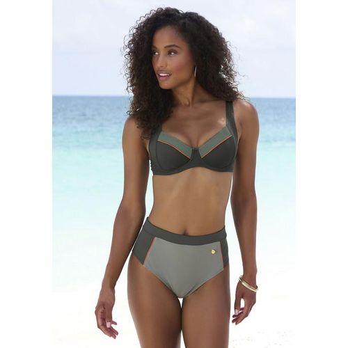 LASCANA Bügel-Bikini-Top 'Yuna' grün Gr. 38 Cup D. Mit Bügel. Nachhaltig.