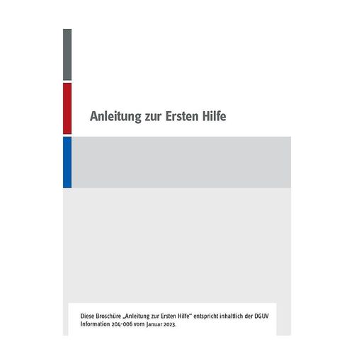 Erste-Hilfe-Broschüre, nach BGI 503, mit Erste-Hilfe-Sofortmaßnahmen, ab 8 Stk kaiserkraft