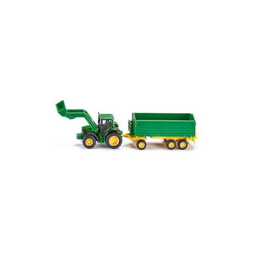 siku Frontlader John Deere mit Anhänger 1843 Spielzeugauto