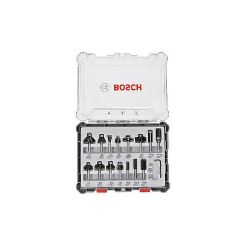 BOSCH Mixed Set Fräser-Set 15-teilig