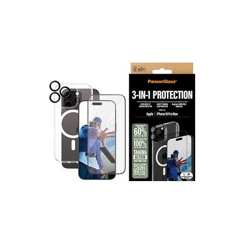 PanzerGlass™ 3-in-1 Schutz-Set für Apple iPhone 16 Pro Max