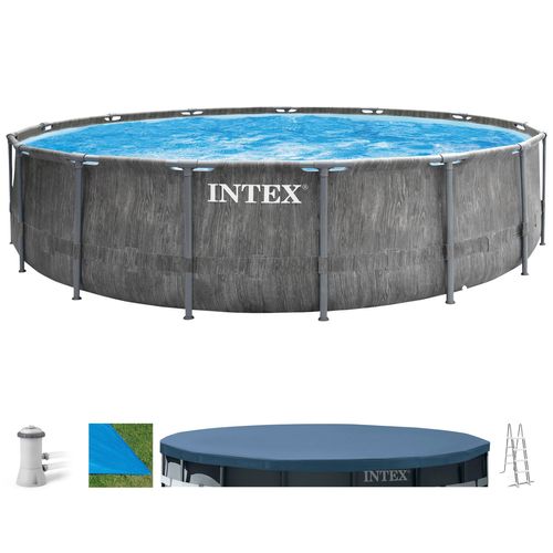 Intex Framepool »PrismFrame Greywood«, (Set), ØxH: 457x122 cm