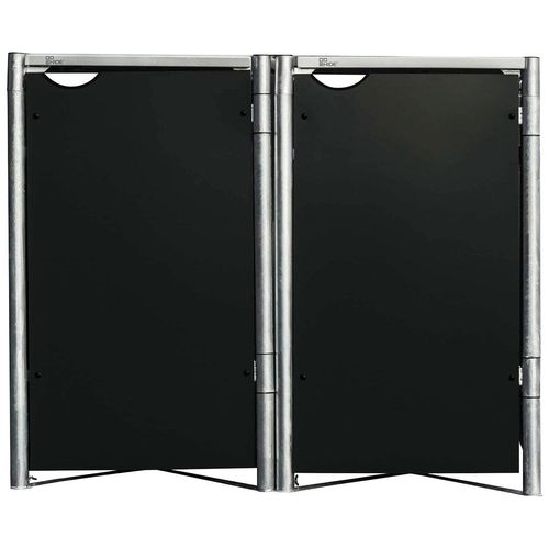 Hide Mülltonnenbox, für 2 x 240 l, schwarz