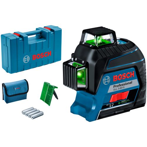 Bosch Professional Linienlaser »GLL 3-80 G Professional«, (Packung), Messbereich: 30m