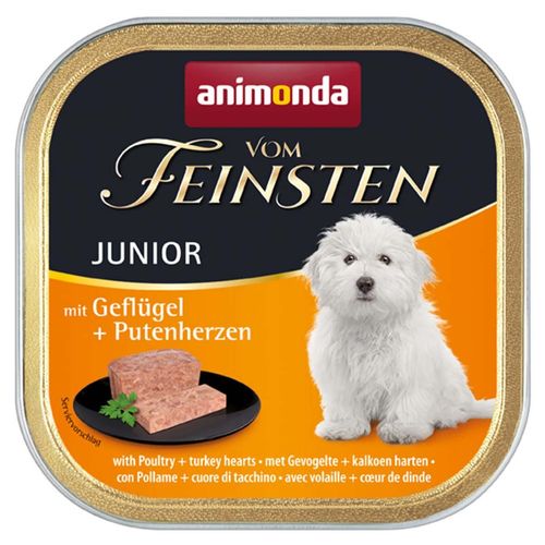 animonda vom Feinsten Junior Gefl und Putenherzen 22x150g