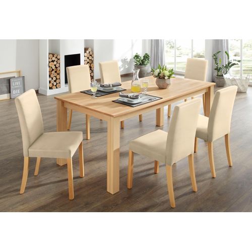 Essgruppe HOME AFFAIRE Sitzmöbel-Sets Gr. Kunstleder, beige