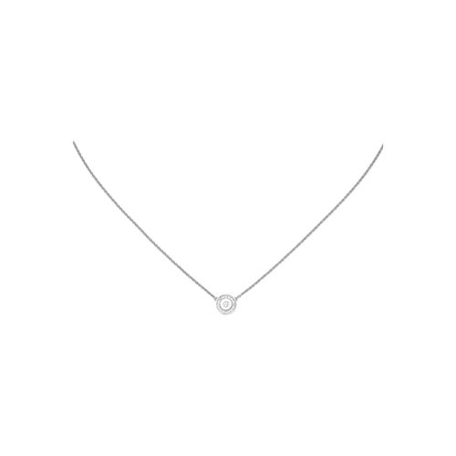 Collier JOBO, silber (silber 925), Halsketten, Damen, Silber 925 (Sterlingsilber), L: 45cm, 925 Silber mit 17 Zirkonia 45 cm