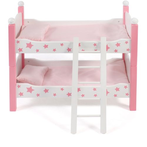 Puppenbett CHIC2000 "Stars Pink" Puppenmöbel pink (stars pink) Kinder auch als zwei Einzelbetten verwendbar