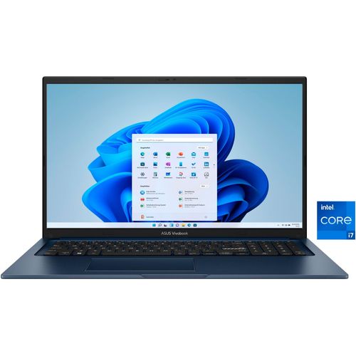 ASUS Notebook "Vivobook 17 X1704VA-AU115W" Notebooks Gr. 16 GB RAM 512 GB SSD, Core i7, Windows 11 Home, blau (quiet blau)