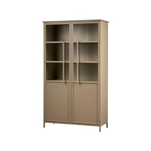 BePureHome Vitrine »Exhibit« aus Metall - Khaki