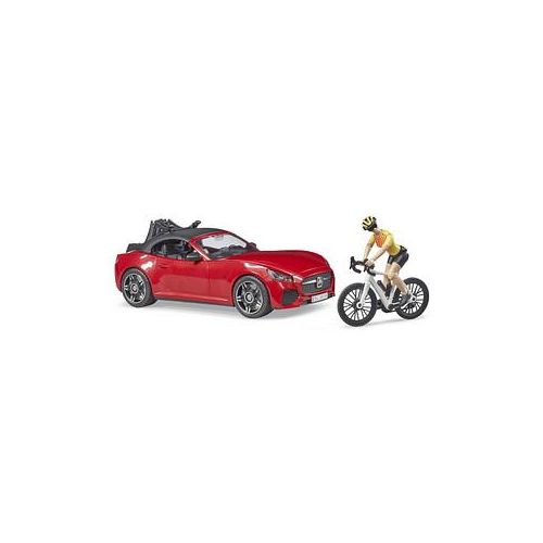 bruder Roadster mit Rennrad 3485 Spielzeugauto