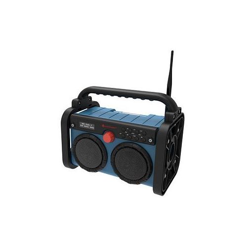 soundmaster DAB85BL Baustellenradio blau, schwarz