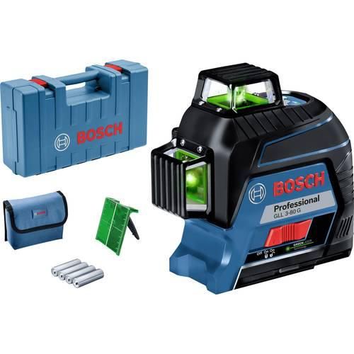 Bosch Professional GLL 3-80 G Linienlaser inkl. Tasche Reichweite (max.): 120 m