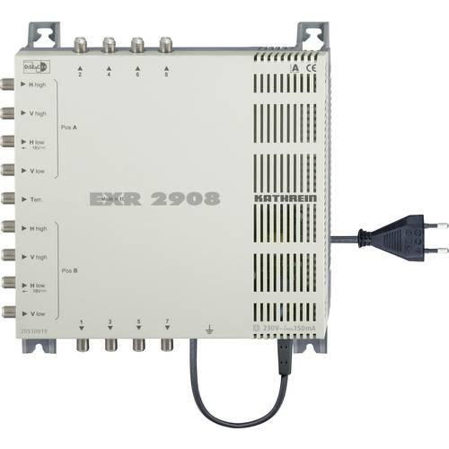 Kathrein EXR 2908 SAT Multischalter Eingänge (Multischalter): 9 (8 SAT/1 terrestrisch) Teilnehmer-Anzahl: 8