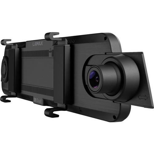 Lamax S9 Dual Rückfahrkamera, Dashcam mit GPS Blickwinkel horizontal max.=150 ° Akku, Auffahrwarner, Display, Dual-Kamera, Fahrspurassistent, Rückspiegel,