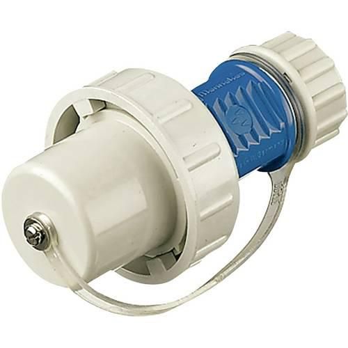 MENNEKES 10828 Schutzkontaktstecker Kunststoff druckwasserdicht 230 V Weiß, Blau IP68