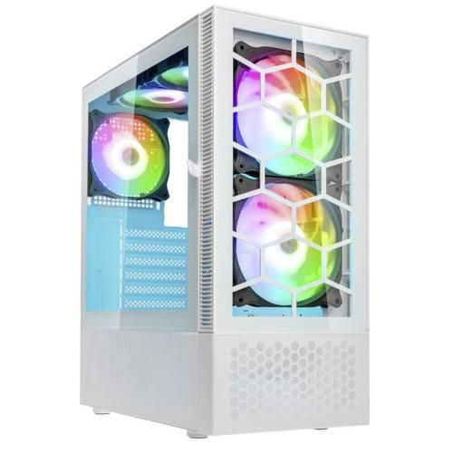 Kolink Kolink Observatory MX Glass ARGB Midi Tower Case - White Midi-Tower Gehäuse, Gaming-Gehäuse, PC-Gehäuse Weiß