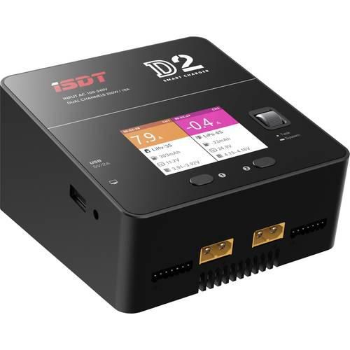 ISDT D-2 Modellbau-Multifunktionsladegerät 230 V 12 A LiPo, LiIon, LiFePO, LiHV, NiMH, NiCd, Blei