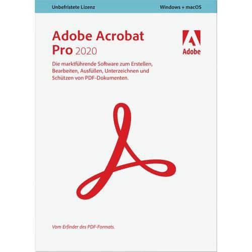 Adobe Acrobat Pro 2020 Vollversion, 1 Lizenz Windows, Mac PDF-Software