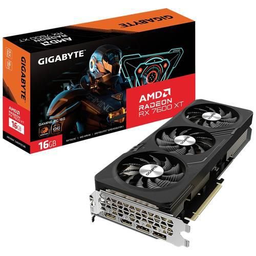 Gigabyte Grafikkarte AMD Radeon RX 7600 XT GAMING OC 16 GB GDDR6-RAM PCIe x16 HDMI®, DisplayPort RGB Beleuchtung, Übertaktet / Overclocked