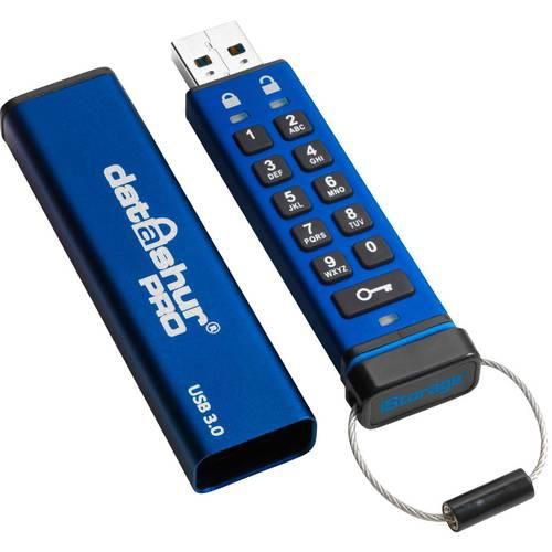 iStorage datAshur® PRO USB-Stick 8 GB Blau IS-FL-DA3-256-8 USB 3.2 Gen 1 (USB 3.0)