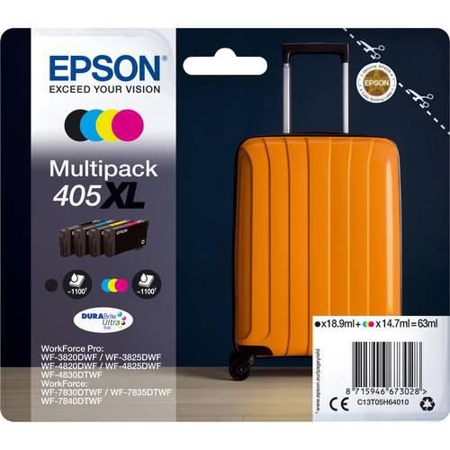 Epson Druckerpatrone T05H6, 405XL Original Kombi-Pack Schwarz, Gelb, Cyan, Magenta C13T05H64010