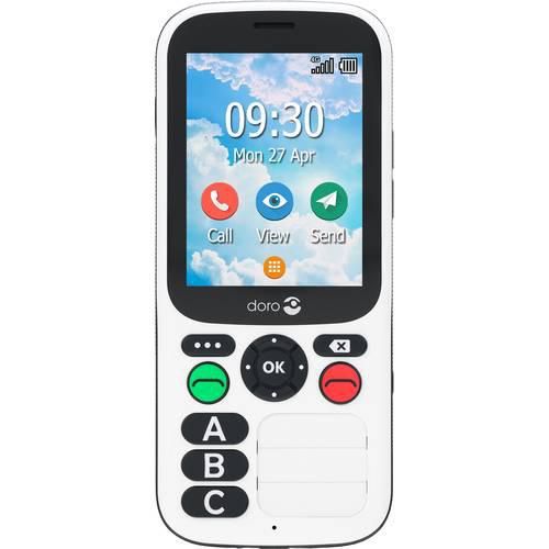 doro 780X Senioren-Handy IP54, SOS Taste Schwarz, Weiß