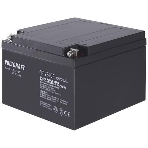 VOLTCRAFT CE12V/24Ah VC-12713980 Bleiakku 12 V 24 Ah Blei-Vlies (AGM) (B x H x T) 166 x 125 x 175 mm M5-Schraubanschluss Wartungsfrei