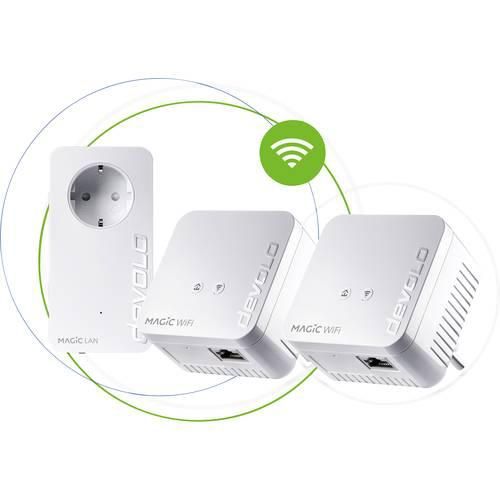 Devolo Magic 1 WiFi mini Multiroom Kit NL Powerline WLAN Network Kit 8575 NL Powerline, WLAN 1200 MBit/s