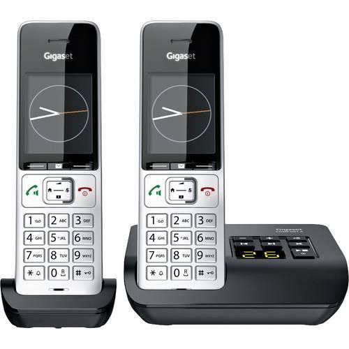 Gigaset COMFORT 500A duo DECT, GAP Schnurloses Telefon analog Babyphone, Freisprechen, für Hörgeräte kompatibel, Headsetanschluss, inkl. Mobilteil, mit Basis,