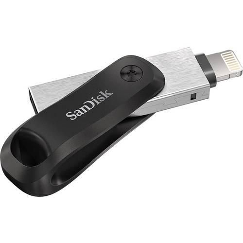 SanDisk iXpand™ Flash Drive Go USB-Zusatzspeicher Smartphone/Tablet Schwarz, Silber 256 GB USB 3.2 Gen 1 (USB 3.0), Apple Lightning