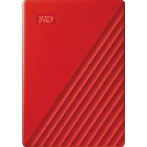 WD My Passport 4 TB Externe Festplatte 6.35 cm (2.5 Zoll) USB 3.2 Gen 1 (USB 3.0) Rot WDBPKJ0040BRD-WESN