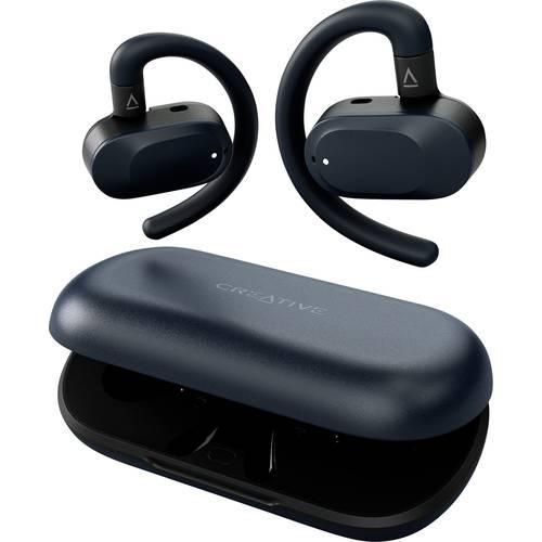 Creative Outlier GO TWS On Ear Headset Bluetooth® Stereo Schwarz Schweißresistent, Wasserbeständig, Batterieladeanzeige, inkl. Lade- und Dockingstation